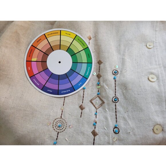 Requirements Petite Womens Shirt 2XWP Roll Tab Sleeve Button Up Embroider BRO74E - Picture 7 of 8